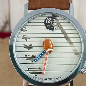 AKTEO French watchmaker creates Storybook Watches here is a USA Football Watch